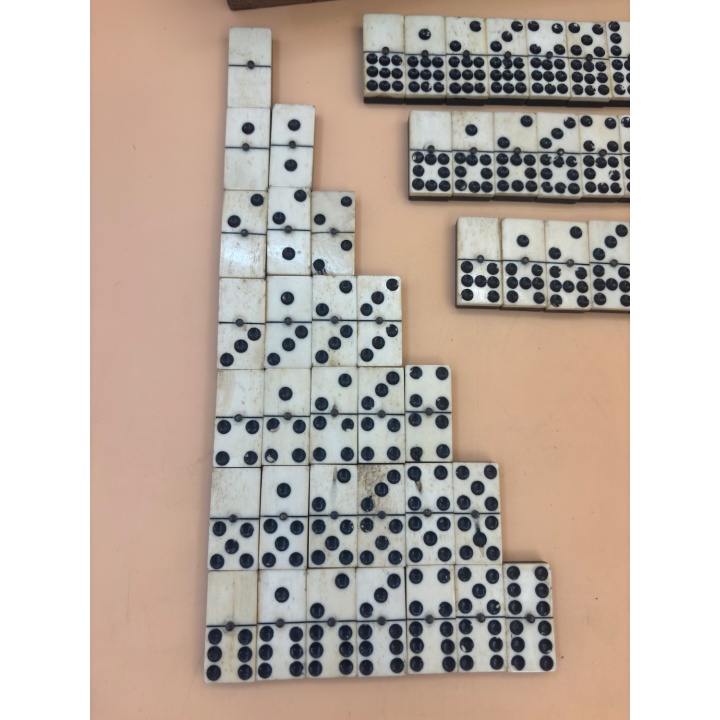 Dominos Anciens Os et Ebene 1855 - Jeu de reflexion 8 ans 2-4