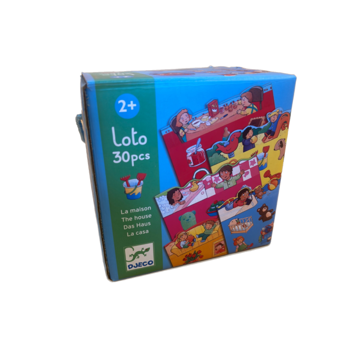 Loto La Maison - Djeco - Jeu educatif 2 ans 1-4 joueurs -