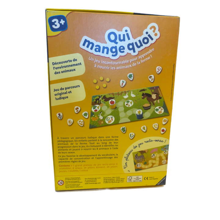Qui mange quoi - Ravensburger - Jeu cooperatif 3 ans 1-4 joueurs