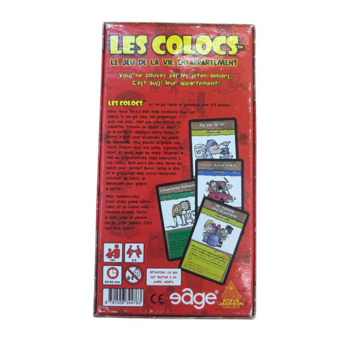 Les Colocs - Edge - Jeu ambiance 18 ans 2-5 joueurs - Occasion