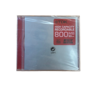 CD-R TDK 800MB - Disque enregistrable haute capacite 90min -