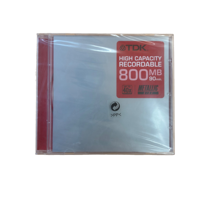 CD-R TDK 800MB - Disque enregistrable haute capacite 90min -