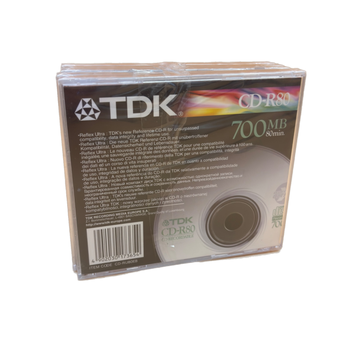 CD-R80 TDK Reflex Ultra - Lot de 10 CD Recordables 700MB -