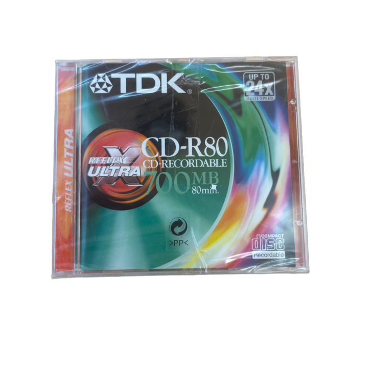 CD-R80 TDK Reflex Ultra - Lot de 10 CD Recordables 700MB -