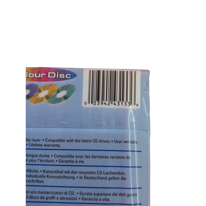 CD-RW Verbatim 700MB Rewritable - Pack de 5 Disques Colour -