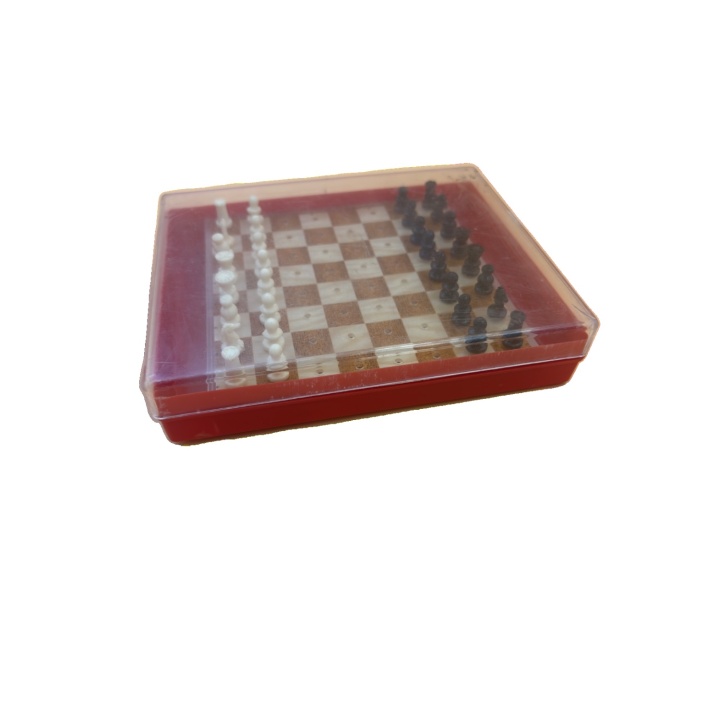 Jeu d'Echecs Magnetique - Voyage Plastique Rouge 2 joueurs -