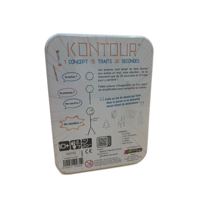Kontour - Gigamic - Jeu de dessin 10 ans 3-7 joueurs - Complet