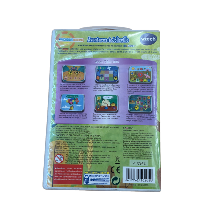 MobiGo Monsieur Madame - VTech - Jeu educatif 3 ans 1 joueur -