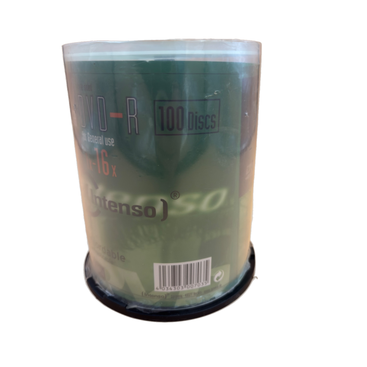DVD-R Intenso 4.7GB 16x - Lot 100 disques vierges enregistrables