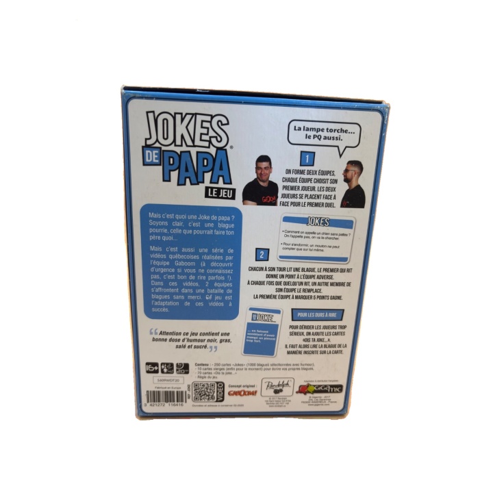 Jokes de Papa - Gigamic - Jeu ambiance 16 ans 4-12 j