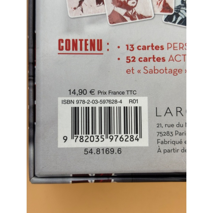 La Casa de Papel - Larousse - Jeu de bluff 8 ans 4-8 j