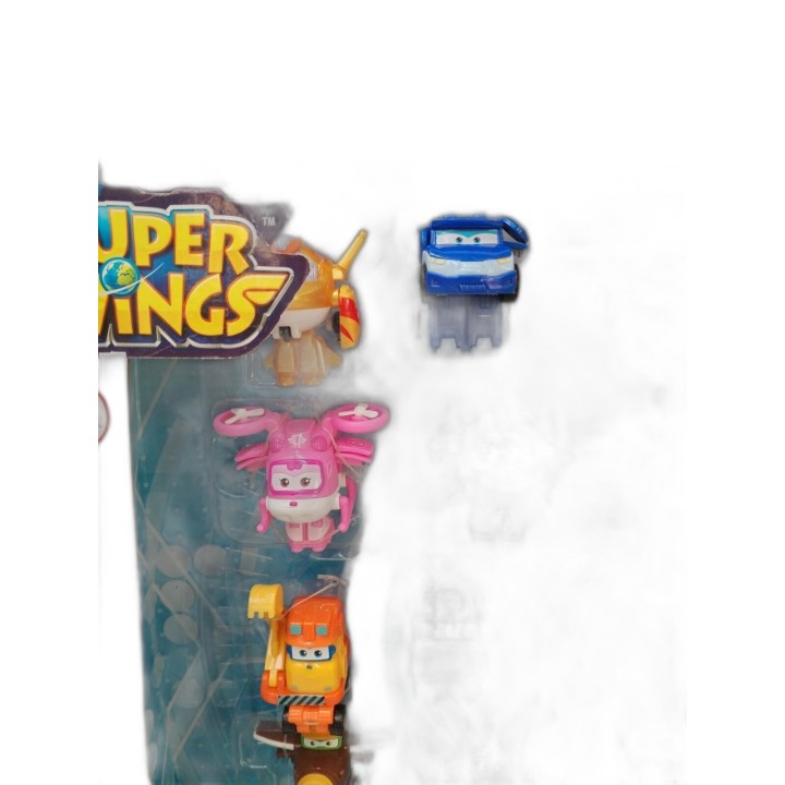 Super Wings World Airport Crew Special Pack - 28/30 Figurines Transfor