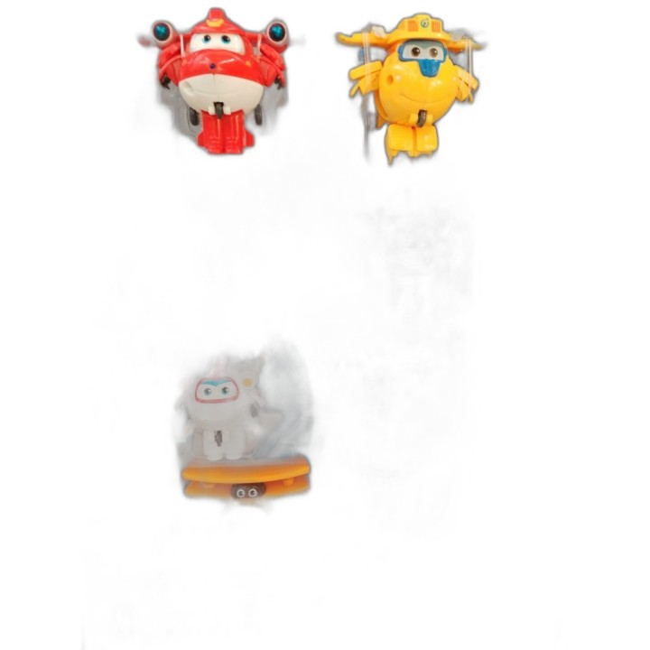 Super Wings World Airport Crew Special Pack - 28/30 Figurines Transfor