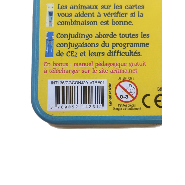 Conjudingo CE2 - Cocktail Games - Jeu Éducatif 8 ans 2-6 j