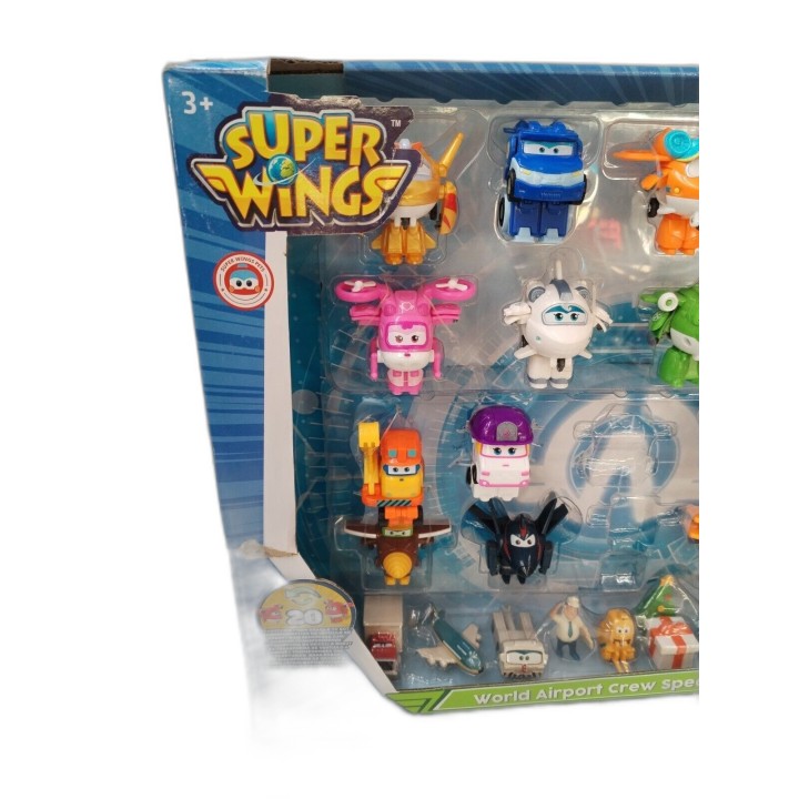 Super Wings World Airport Crew Special Pack - 26/30 Figurines dont 20 