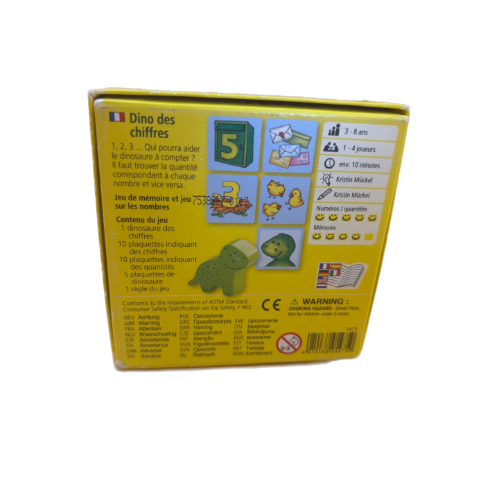 Dino des chiffres - HABA - Jeu éducatif 3-8 ans 1-4 j