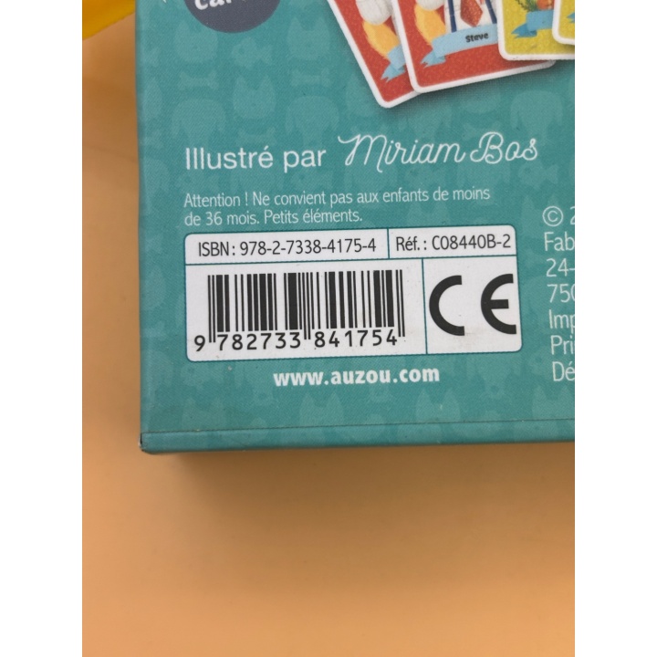 Mistigri Chiens et Chats - Auzou - Jeu Cartes 4 ans 3-4j
