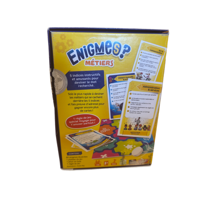 Enigmes Métiers - Bioviva - Jeu réflexion 7 ans 2-6 j