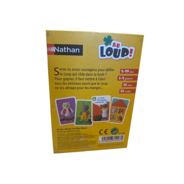 Au Loup - Nathan - Jeu coopératif 4 ans 1-4 j