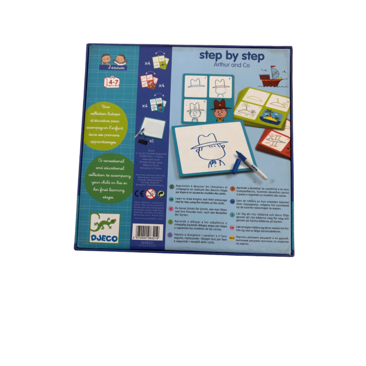 Step by Step Arthur and Co - DJECO - Jeu Dessin 4-7 ans