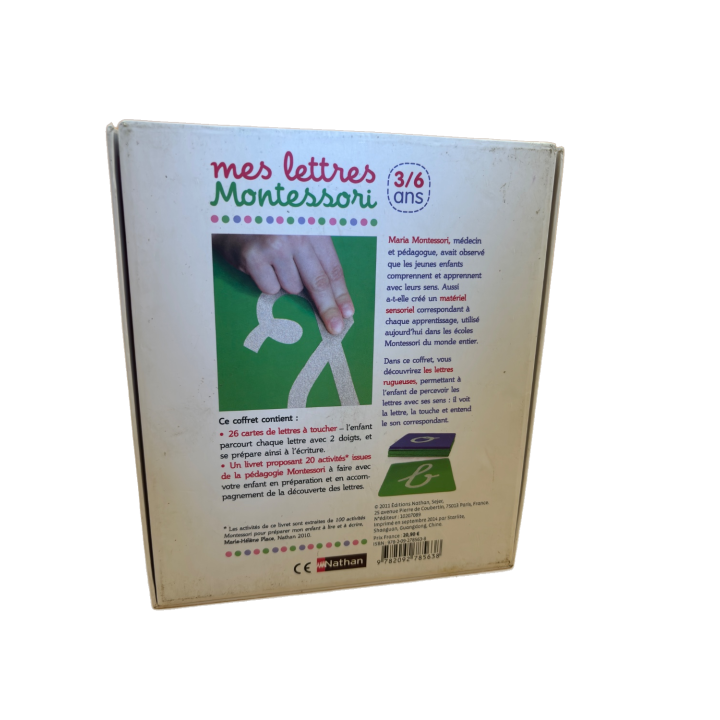 Mes Lettres Montessori - Nathan - Coffret sensoriel 3-6 ans