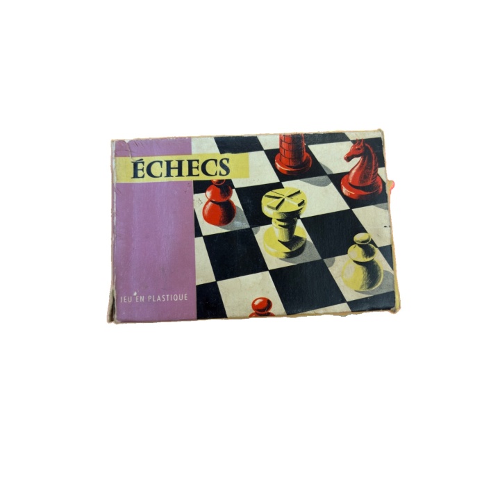 Échecs Vintage Plastique - Jeu Complet 2 joueurs