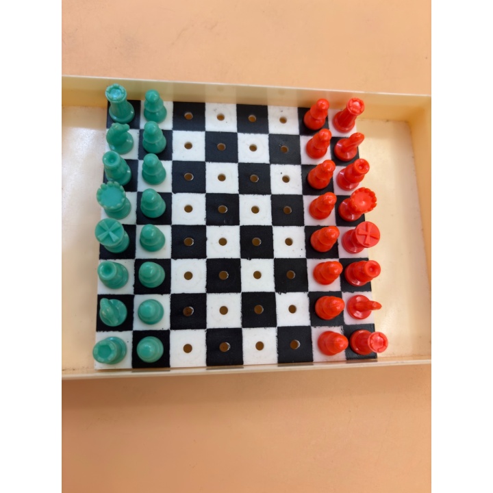 Échecs Vintage Plastique - Jeu Complet 2 joueurs