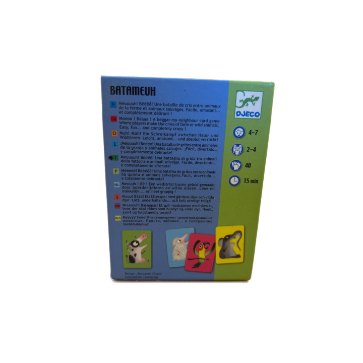 Batameuh - Djeco - Jeu Cartes Ambiance 4 ans 2-4 j