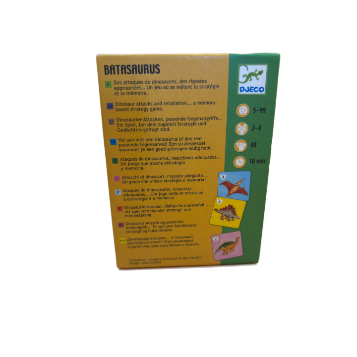Batasaurus - Djeco - Jeu mémoire bataille 5 ans 2-4 j