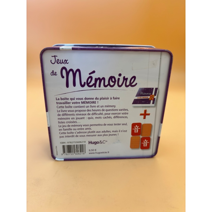 Jeux de Mémoire - Hugo&Cie - 1 Livre + Memory