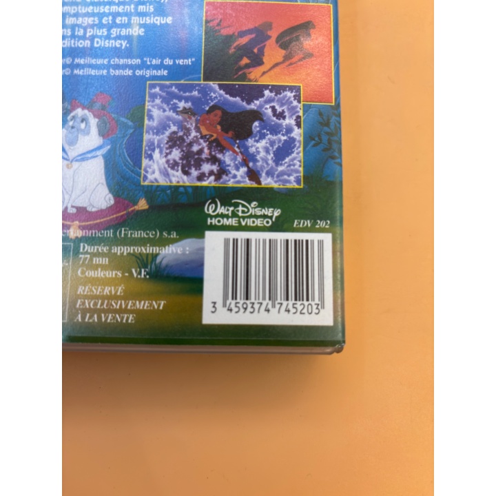 Pocahontas - Disney - VHS ClassiqueAnimé 1995 VF