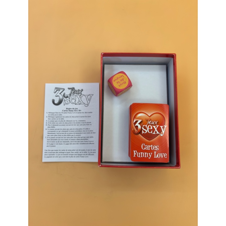 3 Jeux Sexy - P2G - Jeu Ambiance 18+ - Cartes Adultes