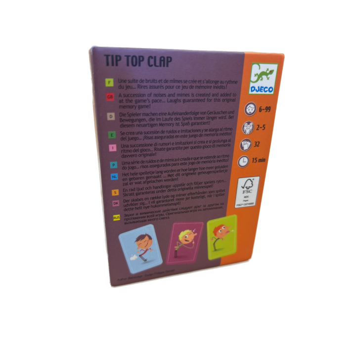Tip Top Clap - Djeco - Jeu Mémoire 6 ans 2-5 j