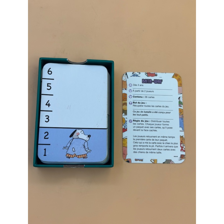 Bata-Waf - Djeco - Jeu de cartes bataille 3 ans 2-4 j
