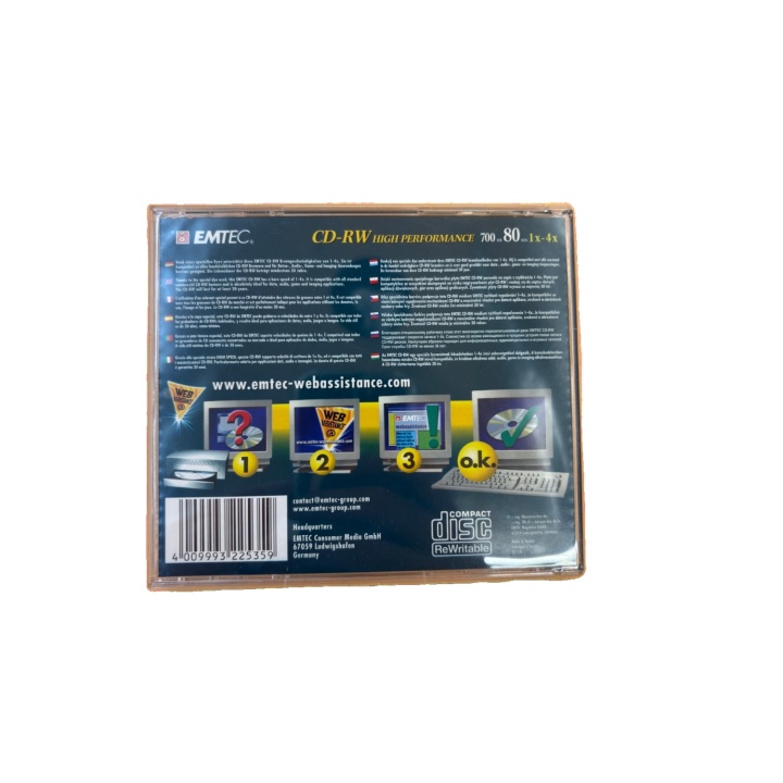 CD-RW EMTEC - 700 MB 80 min High Performance 1x-4x