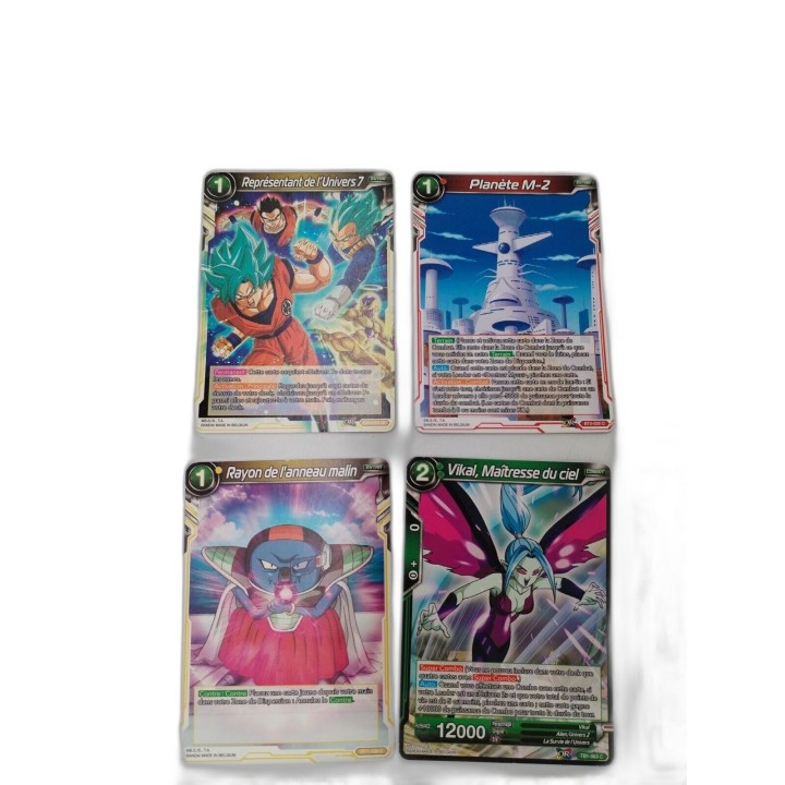 Lot 15 Cartes Dragon Ball Super Card Game Bandai - Holo Éveil Vœu Goku