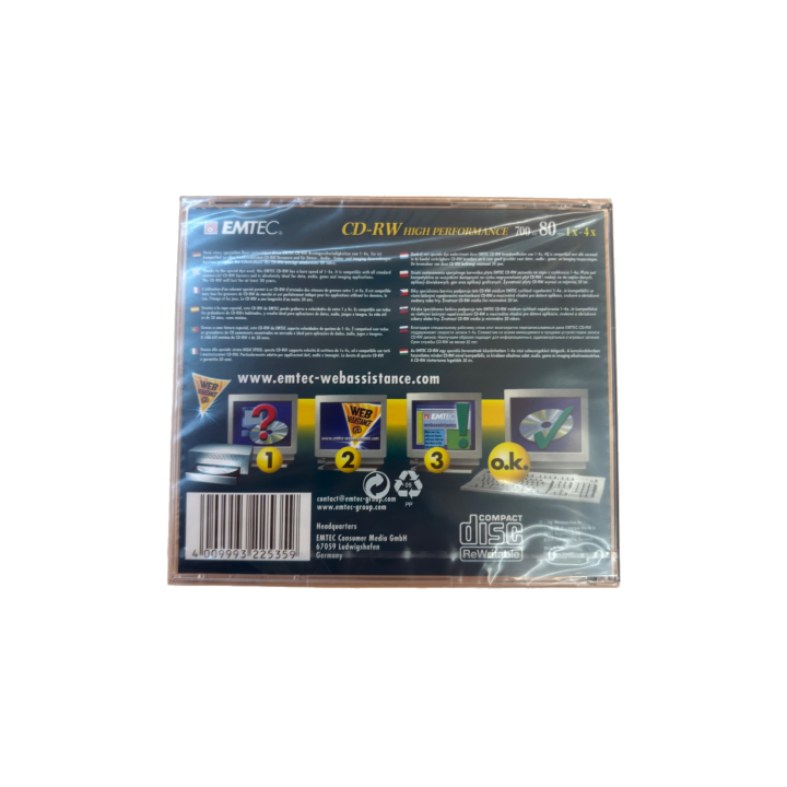 CD-RW EMTEC 700MB 80min - High Performance