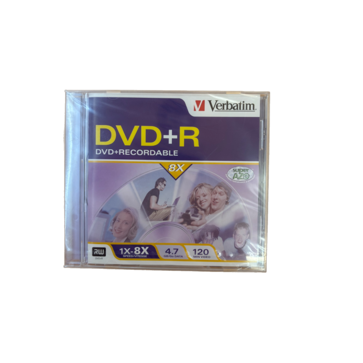 DVD+R Verbatim 4.7GB 8X Enregistrable - Support AZO