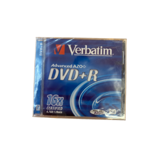 DVD+R Verbatim 4.7GB 16x - Advanced AZO+ - Support vierge