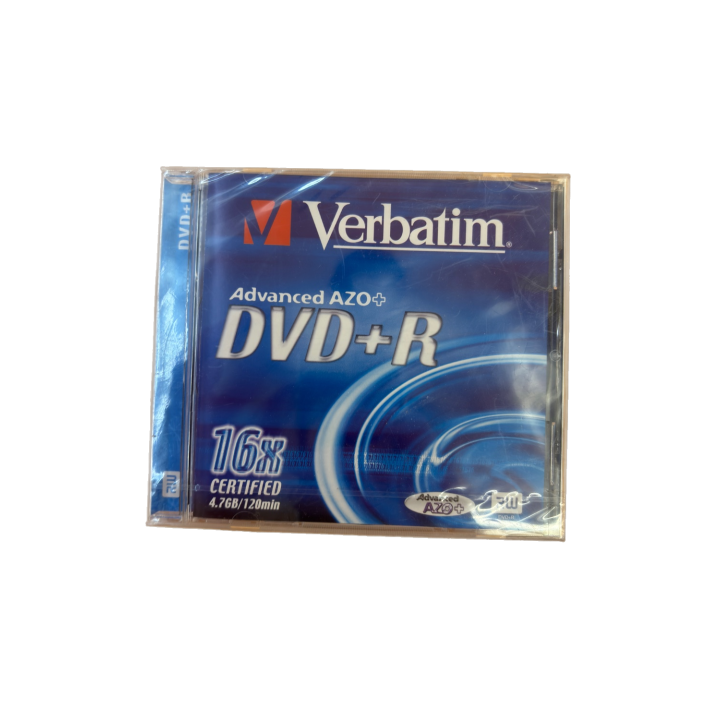 DVD+R Verbatim 4.7GB 16x - Advanced AZO+ - Support vierge