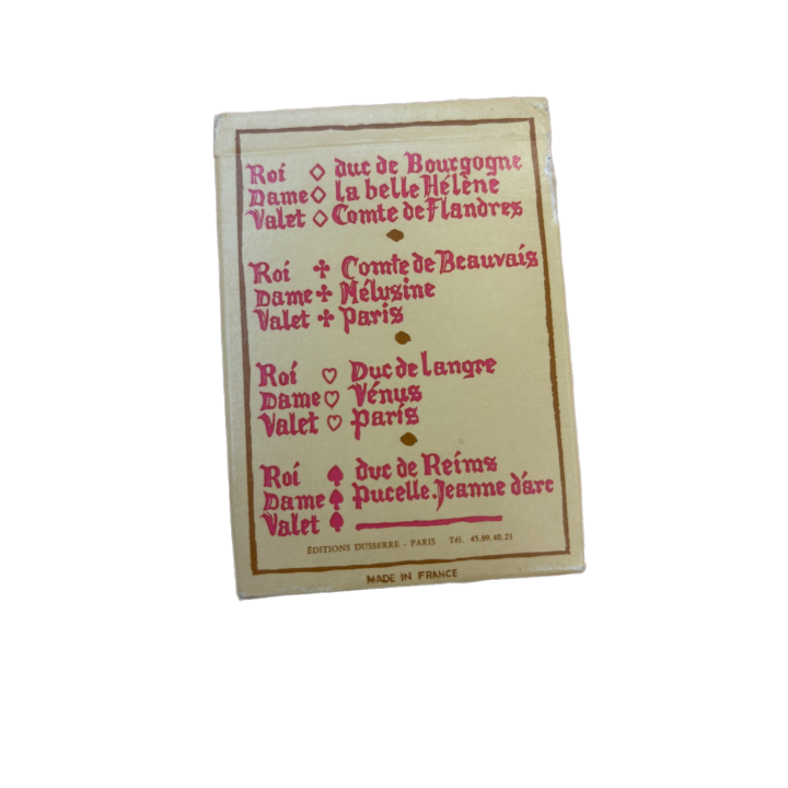 Jeu LaSpacelle 1523 - Dusserre - Cartes Médiévales Vintage