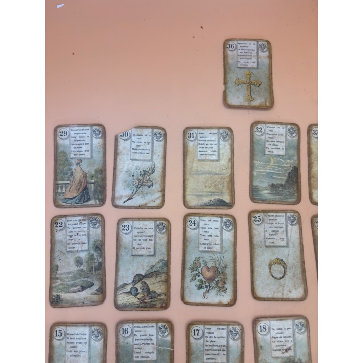 Oracle Lenormand Ancien 36 Cartes - Français