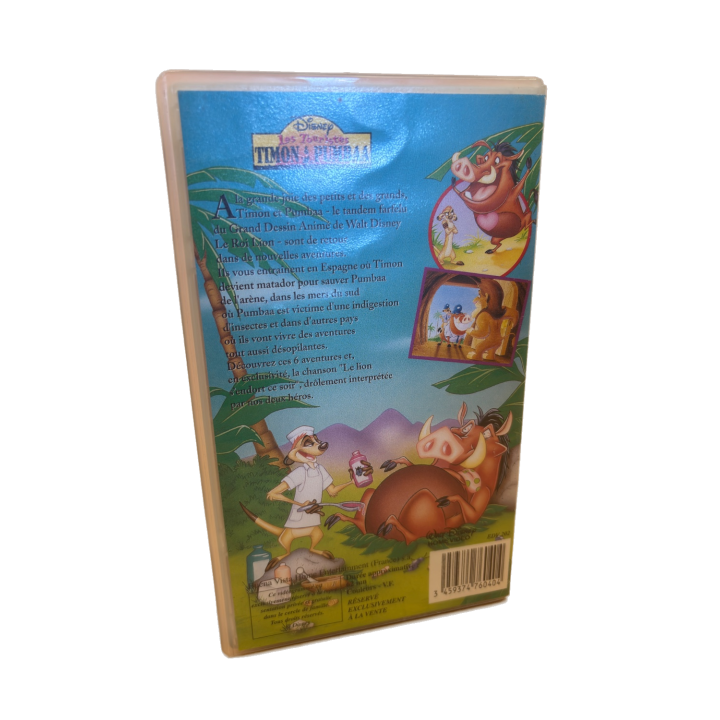 Les Touristes Timon et Pumbaa - Disney - VHS Français