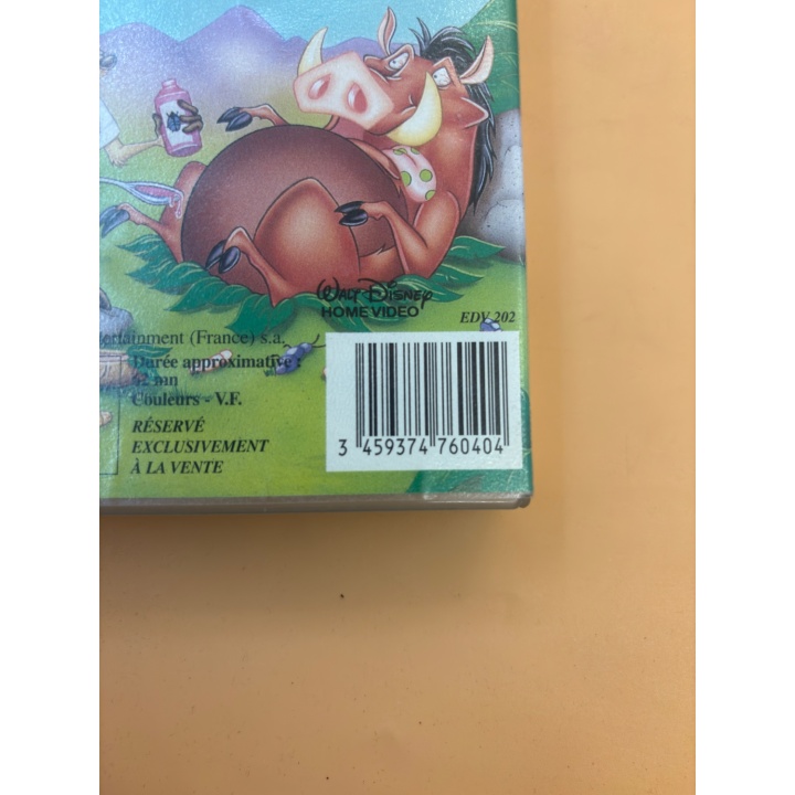 Les Touristes Timon et Pumbaa - Disney - VHS Français