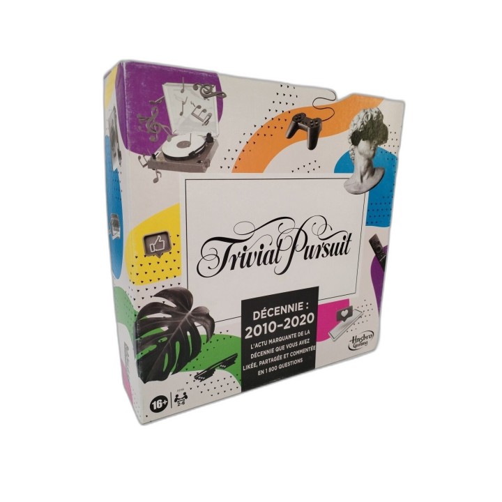 Trivial Pursuit Décennie 2010-2020 - Hasbro Gaming - Quiz 2-6 Joueurs 