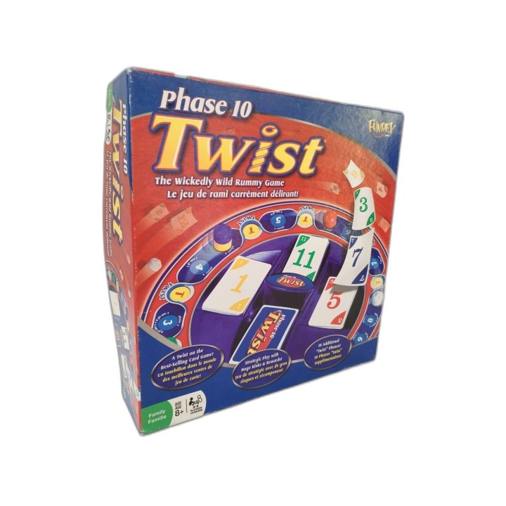 Phase 10 Twist - Fundex - Jeu de Rami Famille 2-6 Joueurs - 8 ans - Oc