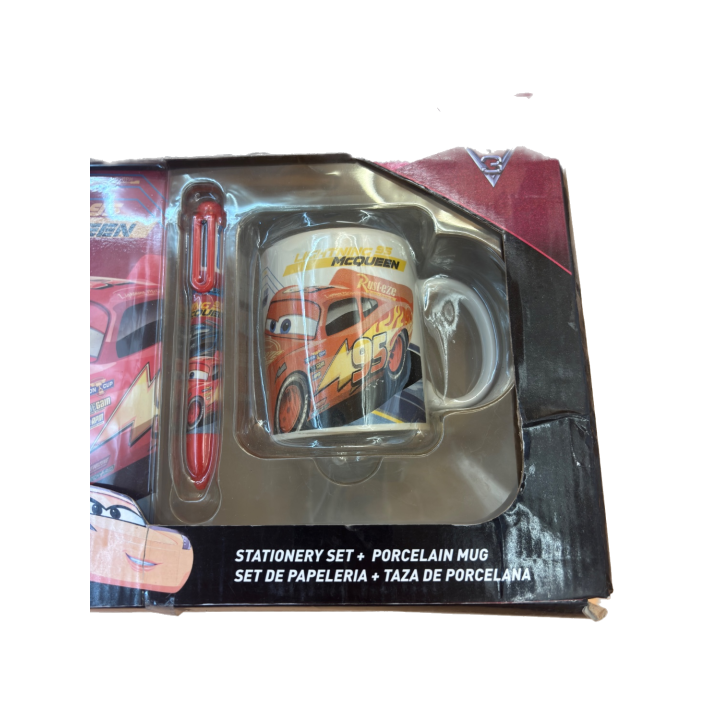 Cars 3 - Disney Pixar - Set Papeterie Tasse Porcelaine Lightning
