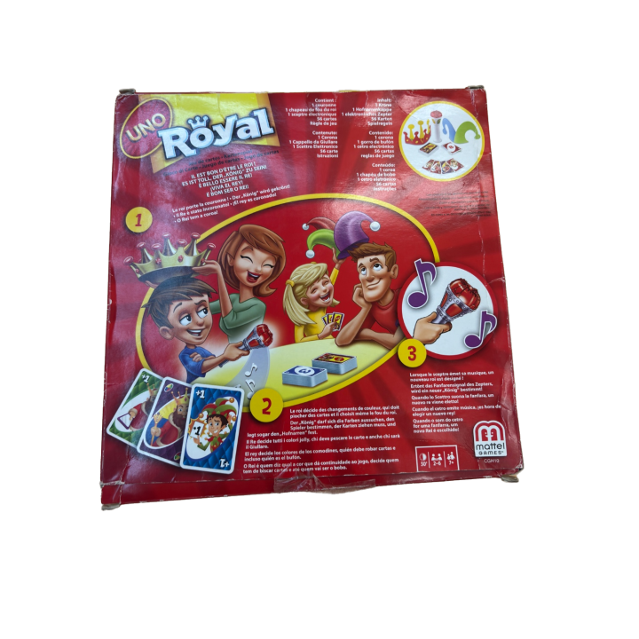 UNO Royal - Mattel - Jeu cartes 7 ans 2-6 j