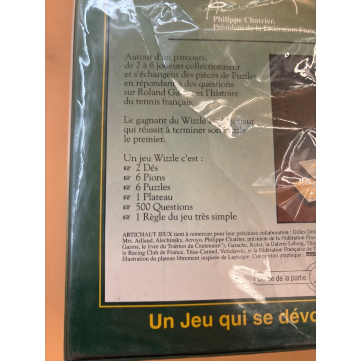 Wizzle Roland Garros - Artichaut Jeux - Jeu Quiz 8 ans 2-6 j