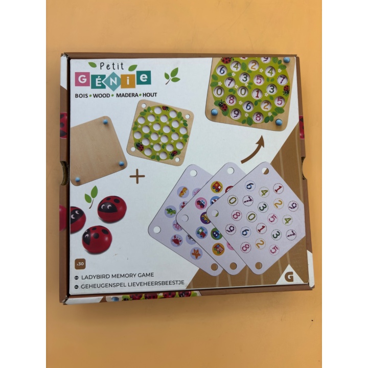 Jeu Mémoire Coccinelle - Petit Génie - Bois 3+ ans